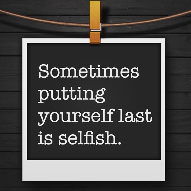 Don’t Be Selfish